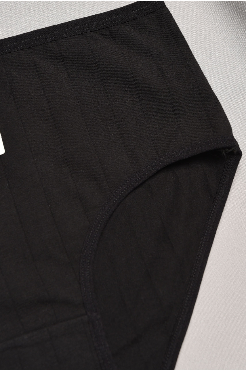 Трусы женские полубатальные черного цвета 518 195609