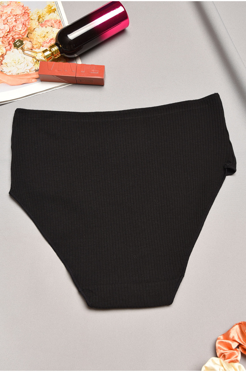 Трусы женские полубатальные черного цвета 524 195615