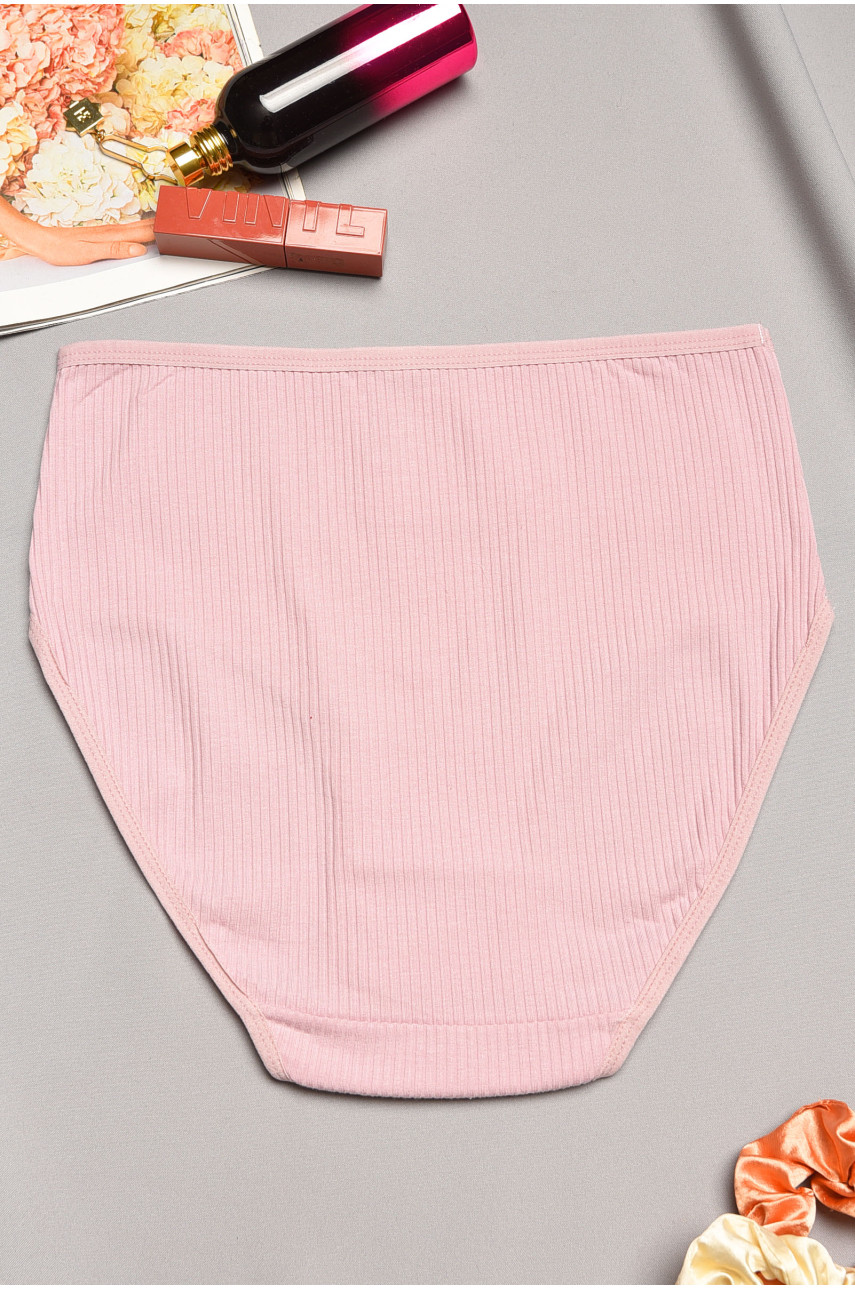 Трусы женские полубатальные пудрового цвета 38295 195620