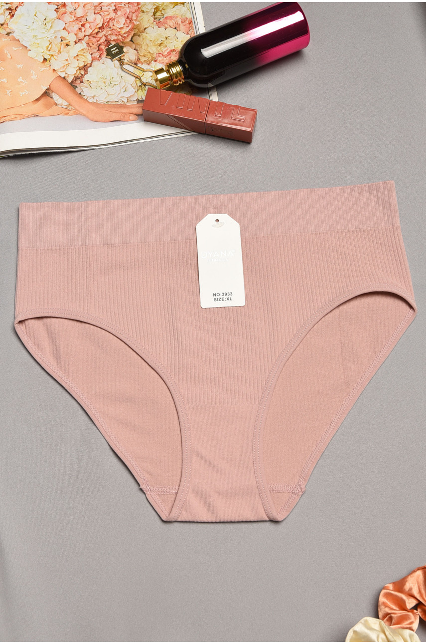 Трусы женские полубатальные розового цвета 3933 195631