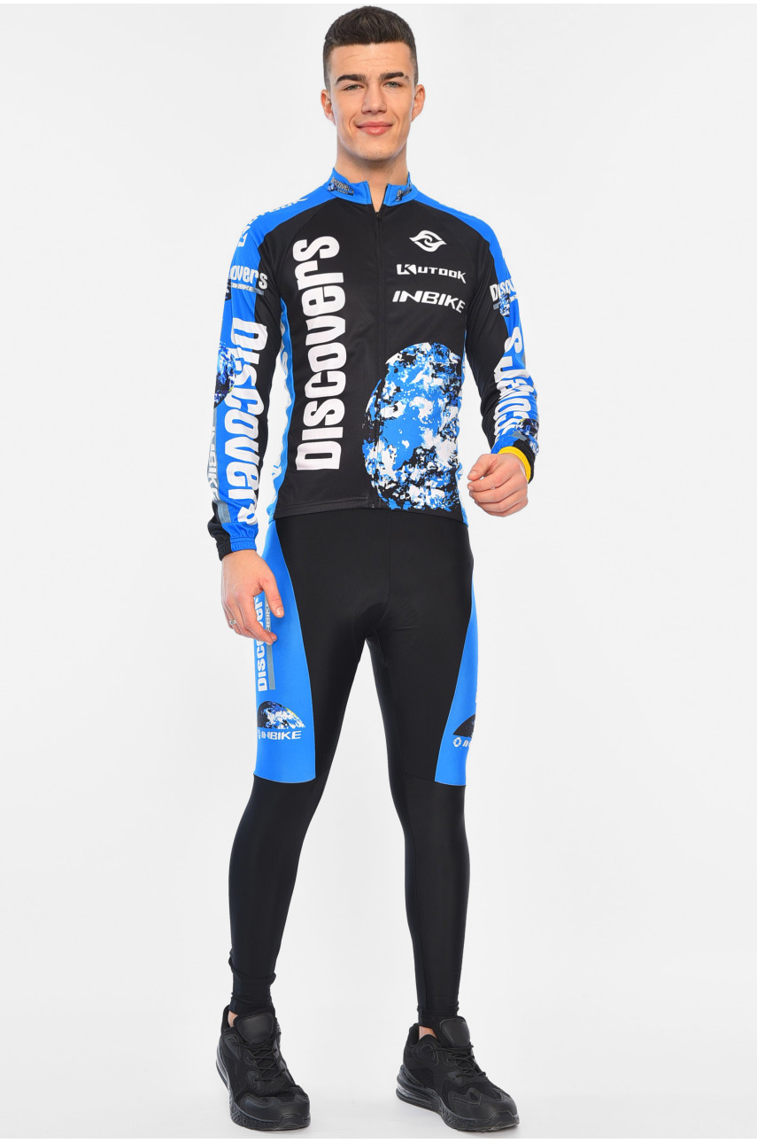 Велокостюм чоловічий чорного кольору 195638