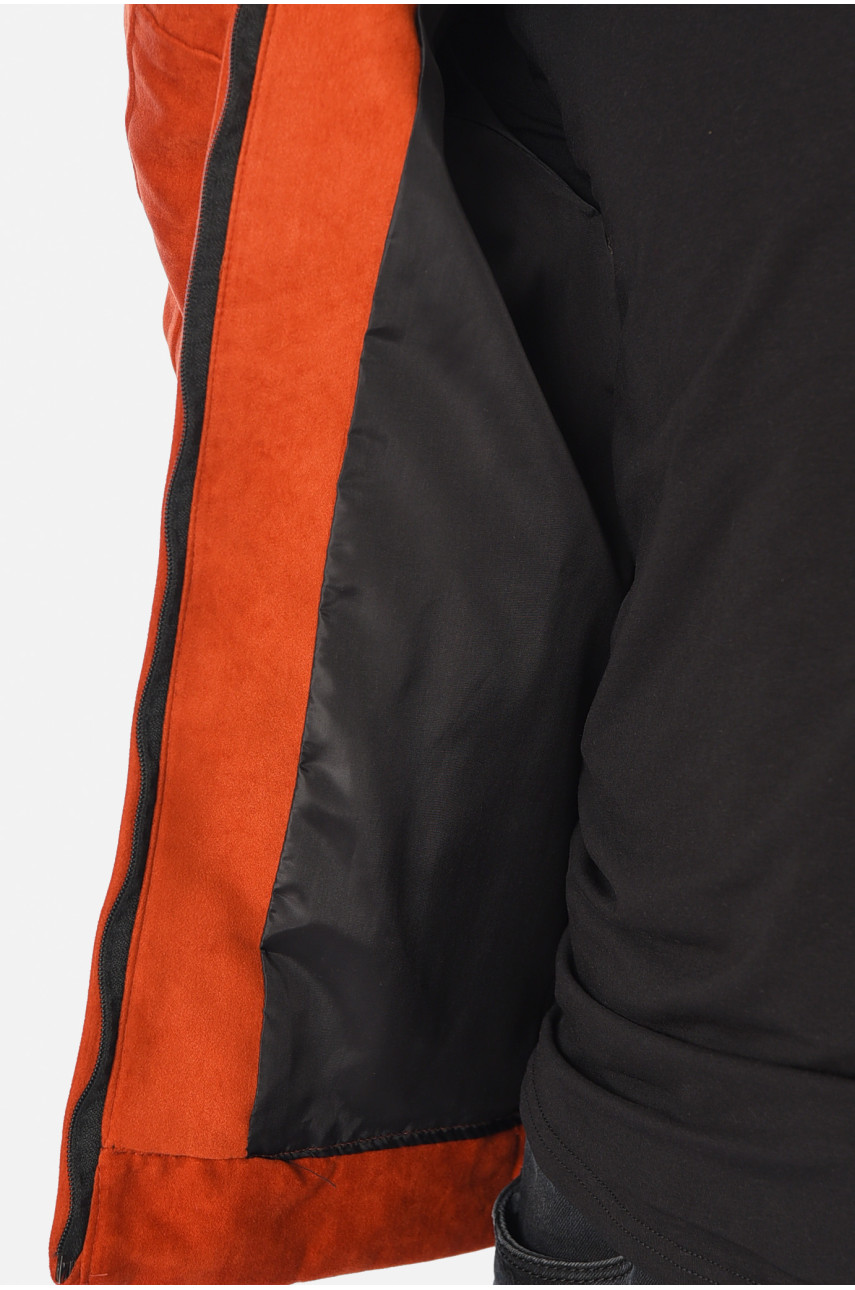 Бомбер мужской замшевый терракотового цвета 532 195640 Бомбер мужской замшевый терракотового цвета 532 195640