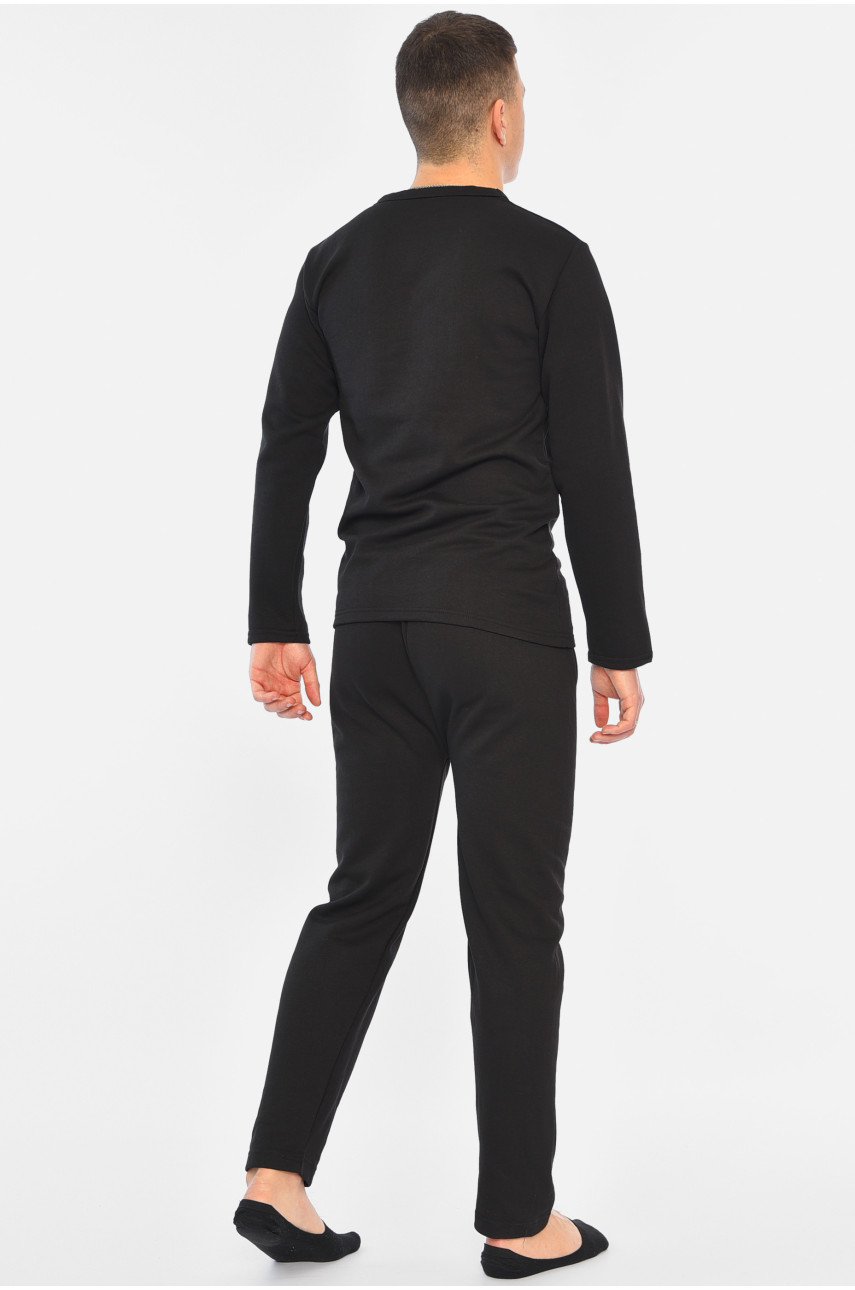 Термобелье на флисе мужское черного цвета 195645 Термобелье на флисе мужское черного цвета 195645