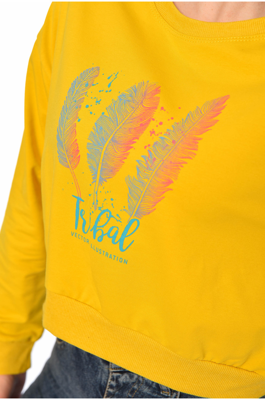 Світшот жіночий жовтий А12-45 195650