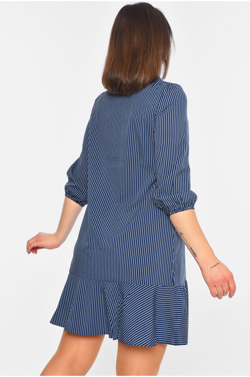 Сукня жіноча смугаста синього кольору 520 195669