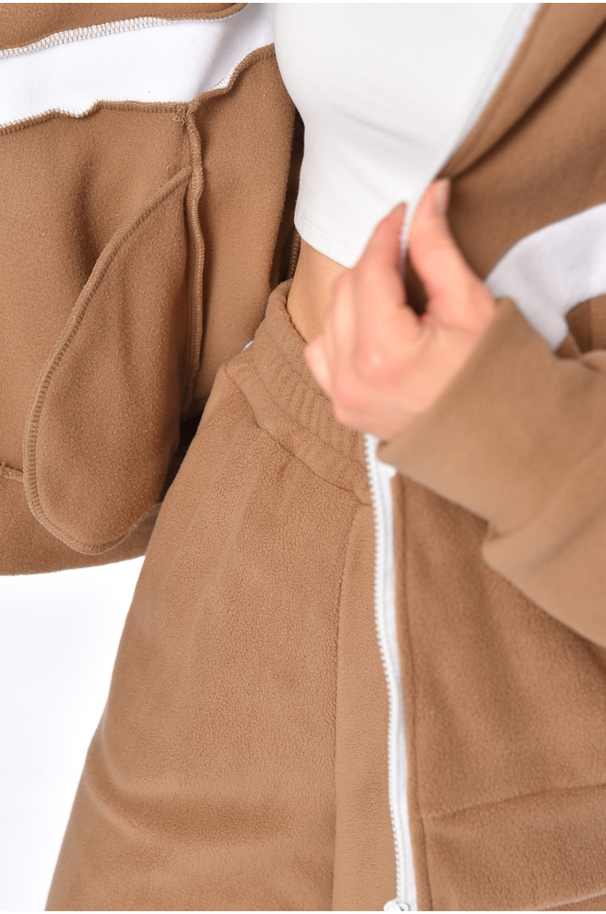 Спортивный костюм женский полар флис цвета мокко 5131 195691 Спортивный костюм женский полар флис цвета мокко 5131 195691