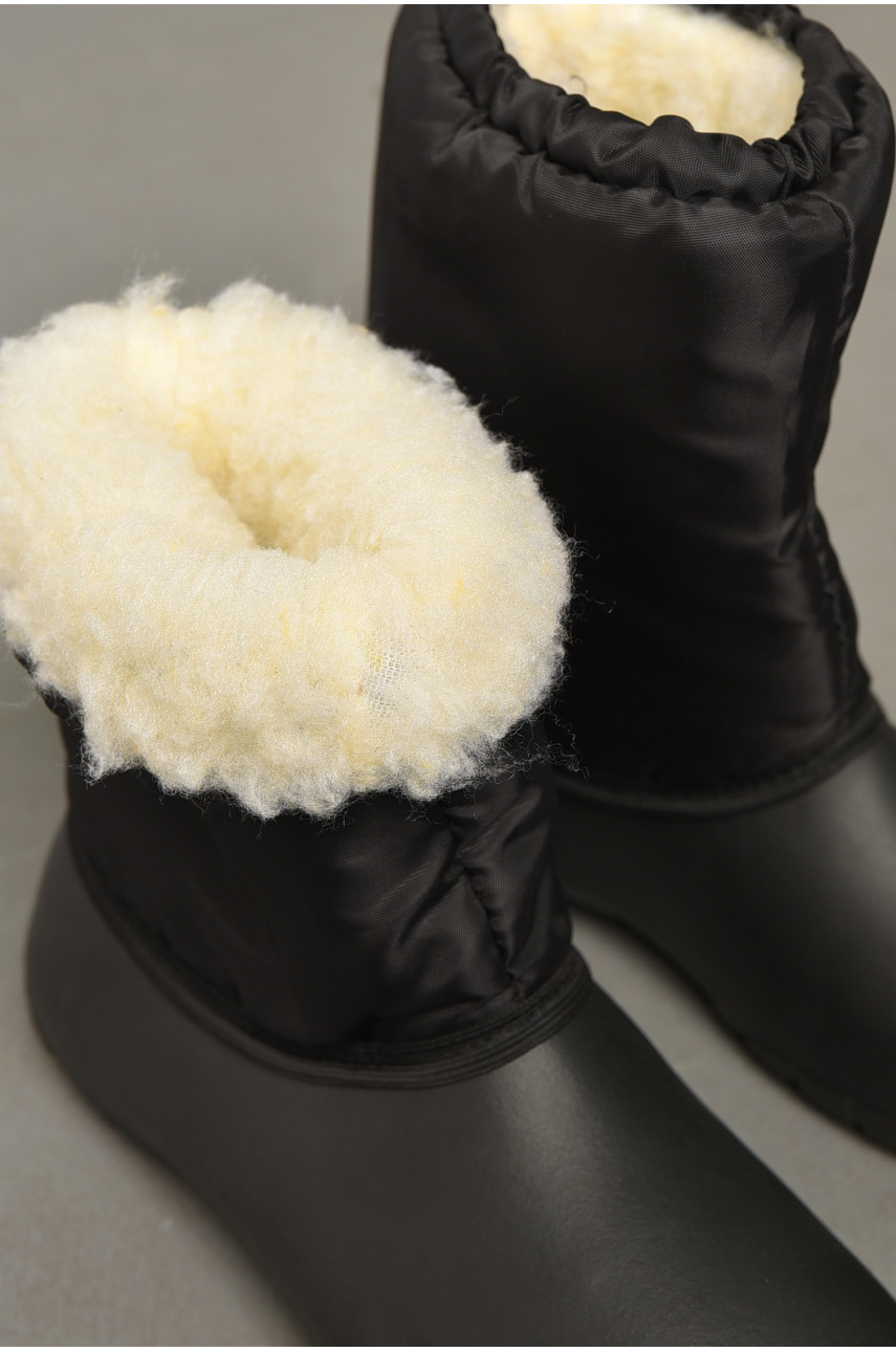 Дутики женские на меху черного цвета саид 195701 Дутики женские на меху черного цвета саид 195701