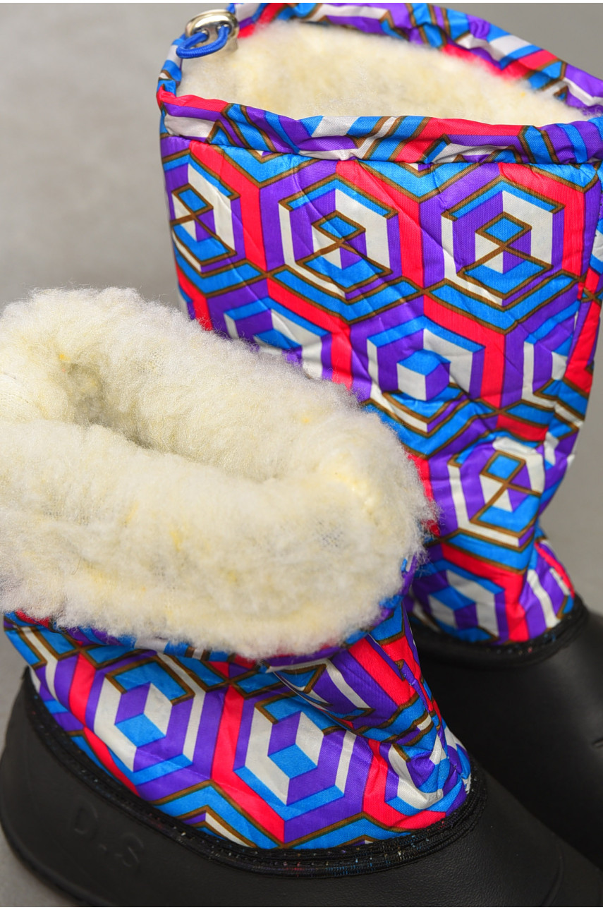 Дутики женские на меху разноцветные саид 195703