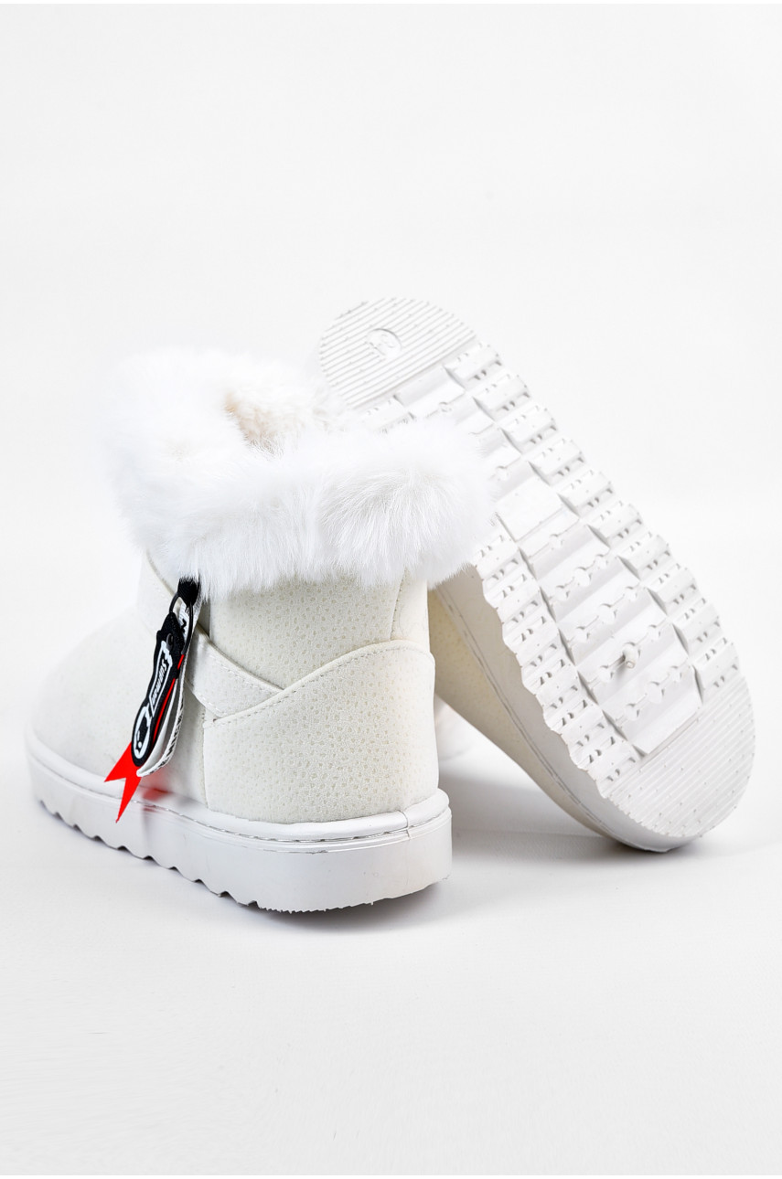 Уггі дитячі штучна замша білого  кольору 2019В-13-10 195706