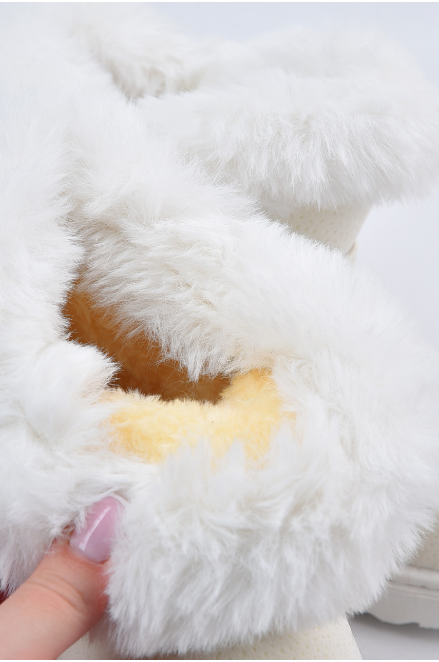 Уггі дитячі штучна замша білого  кольору 2019В-13-10 195706
