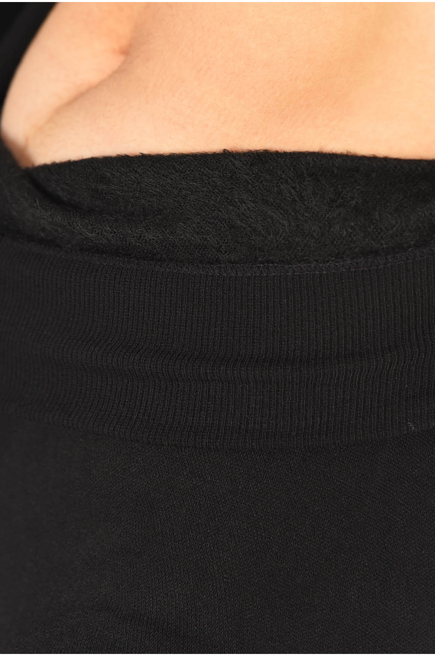 Лосины женские утепленные черного цвета 1306 195708