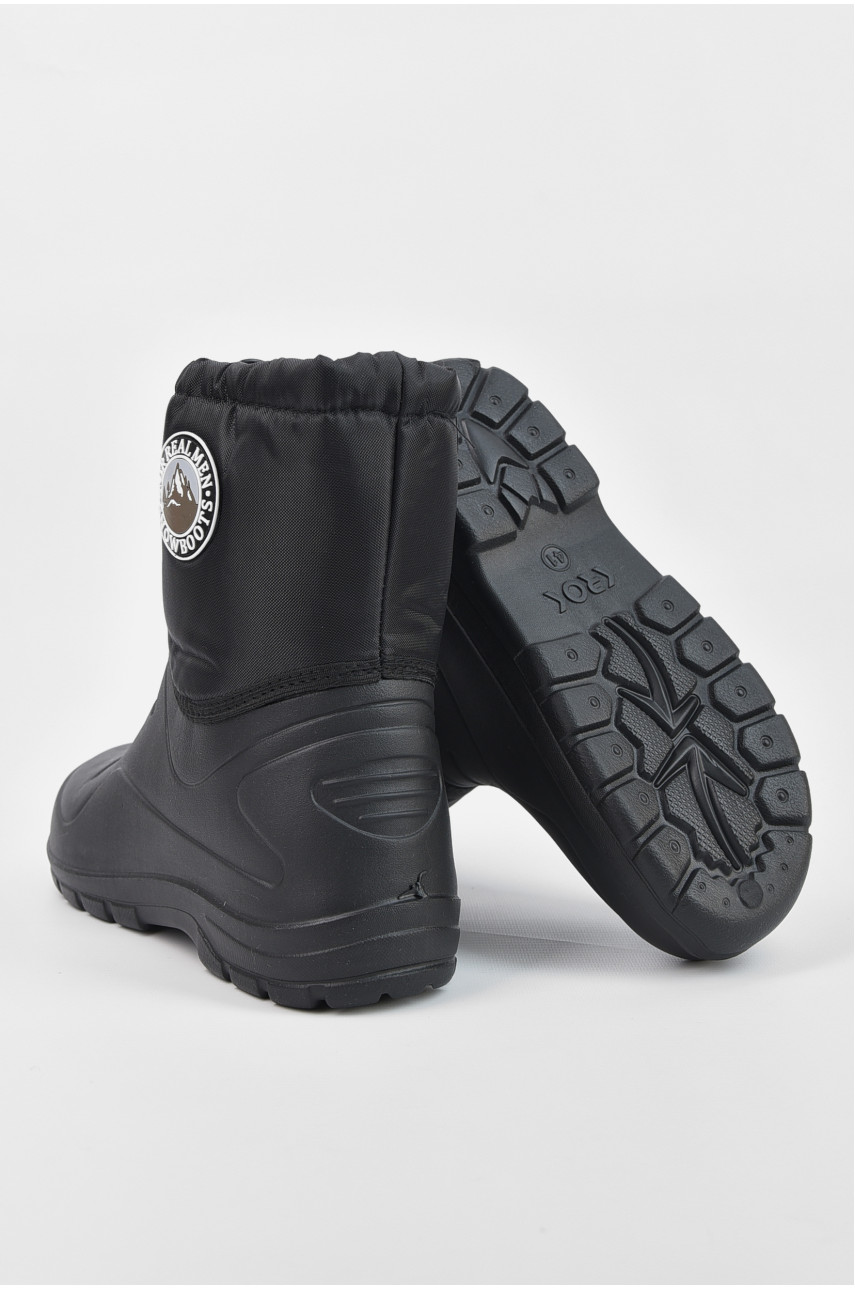 Дутики мужские пена со съемным носком черного цвета М-28 195780 Дутики мужские пена со съемным носком черного цвета М-28 195780