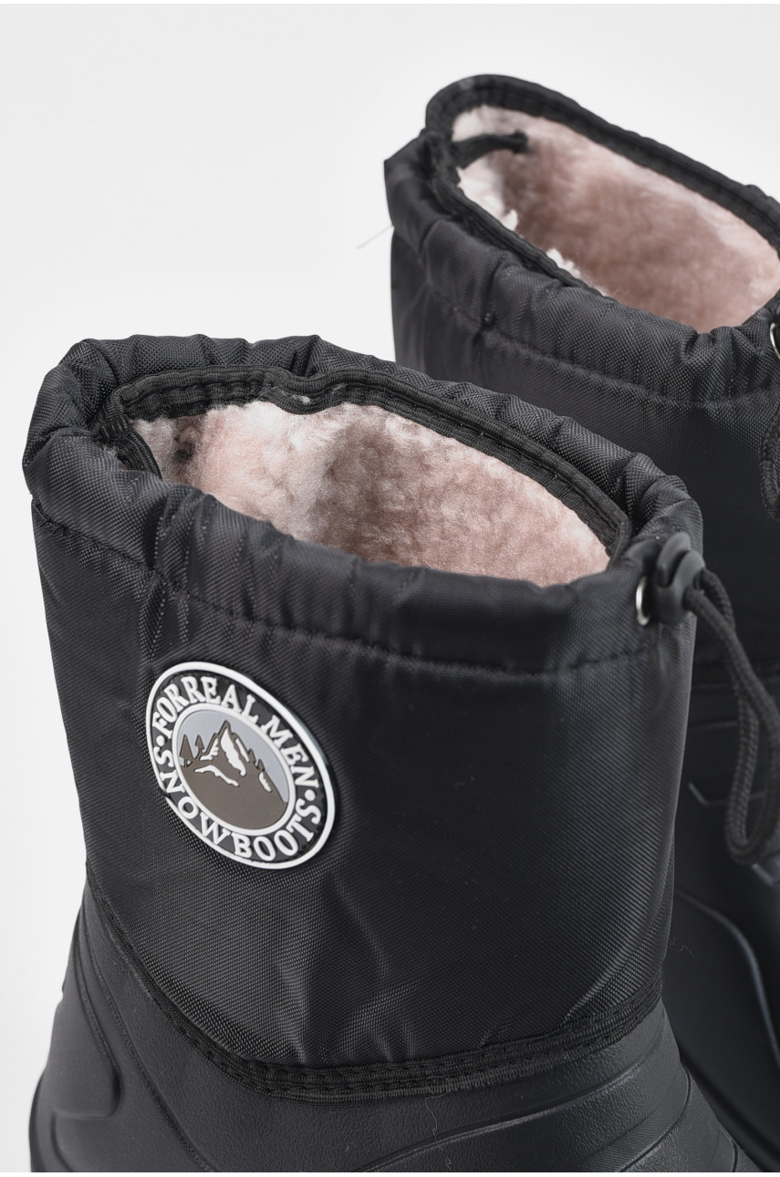 Дутики мужские пена со съемным носком черного цвета М-28 195780 Дутики мужские пена со съемным носком черного цвета М-28 195780