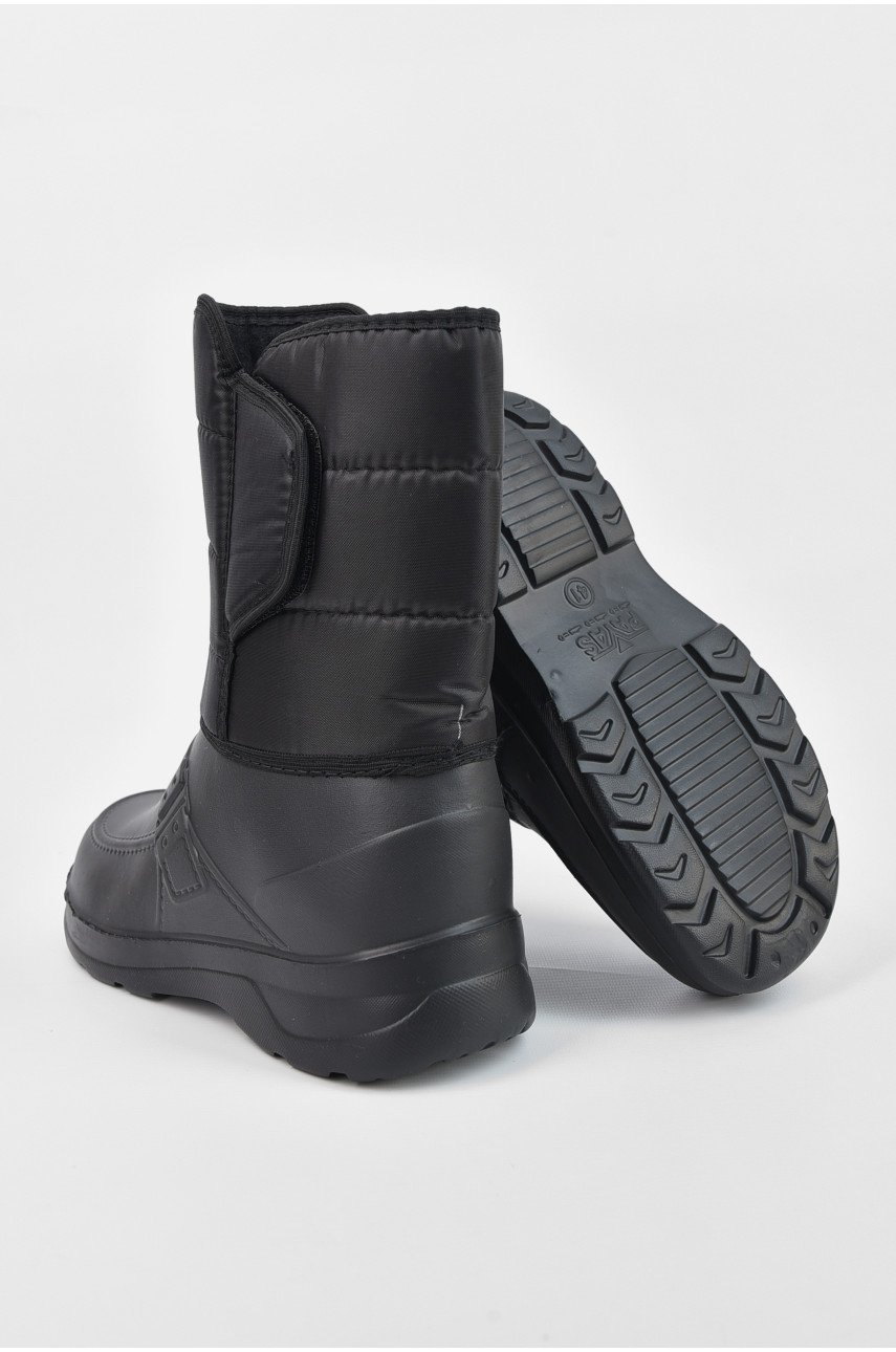 Дутики мужские пена со съемным носком черного цвета В 195783 Дутики мужские пена со съемным носком черного цвета В 195783