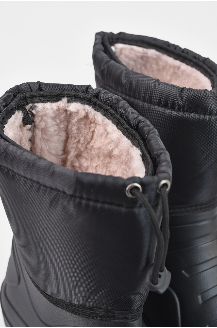 Дутики мужские пена со съемным носком черного цвета М-28 195784 Дутики мужские пена со съемным носком черного цвета М-28 195784