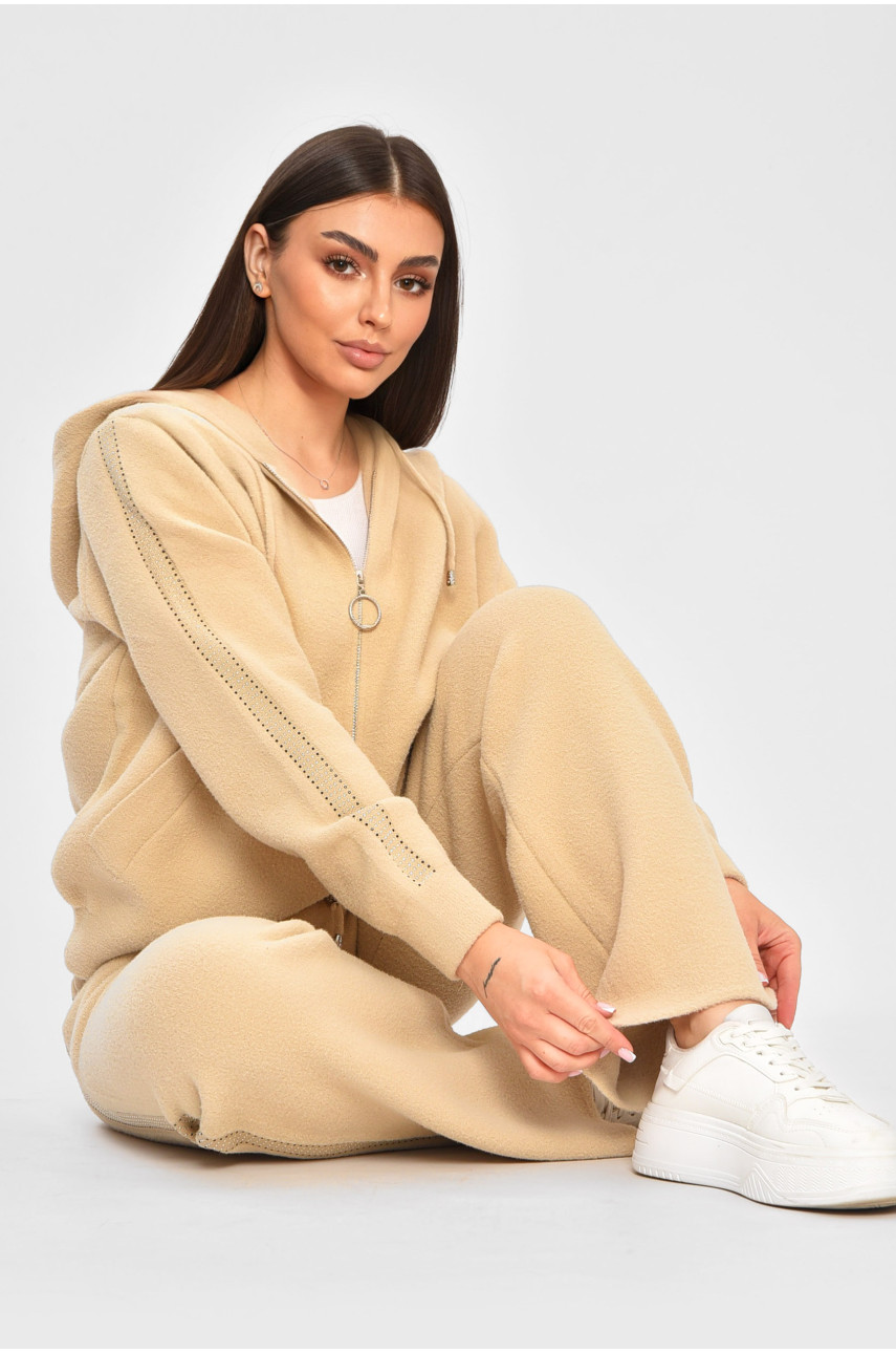 Костюм альпака женский бежевого цвета 30739 195803 Костюм альпака женский бежевого цвета 30739 195803