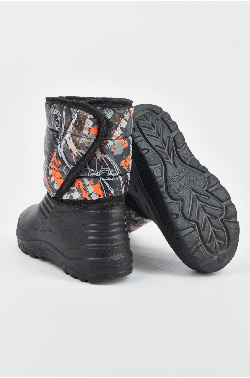 Дутики дитячі на хутрі чорного кольору дс-8/10 195804