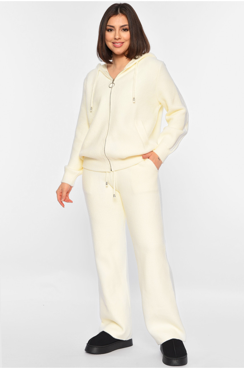 Костюм альпака женский молочного цвета 30739 195805 Костюм альпака женский молочного цвета 30739 195805