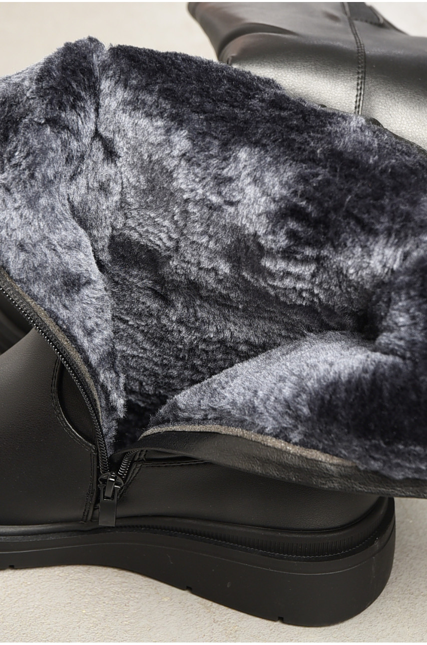 Сапоги женские зимние на молнии черного цвета 211-1 195807 Сапоги женские зимние на молнии черного цвета 211-1 195807