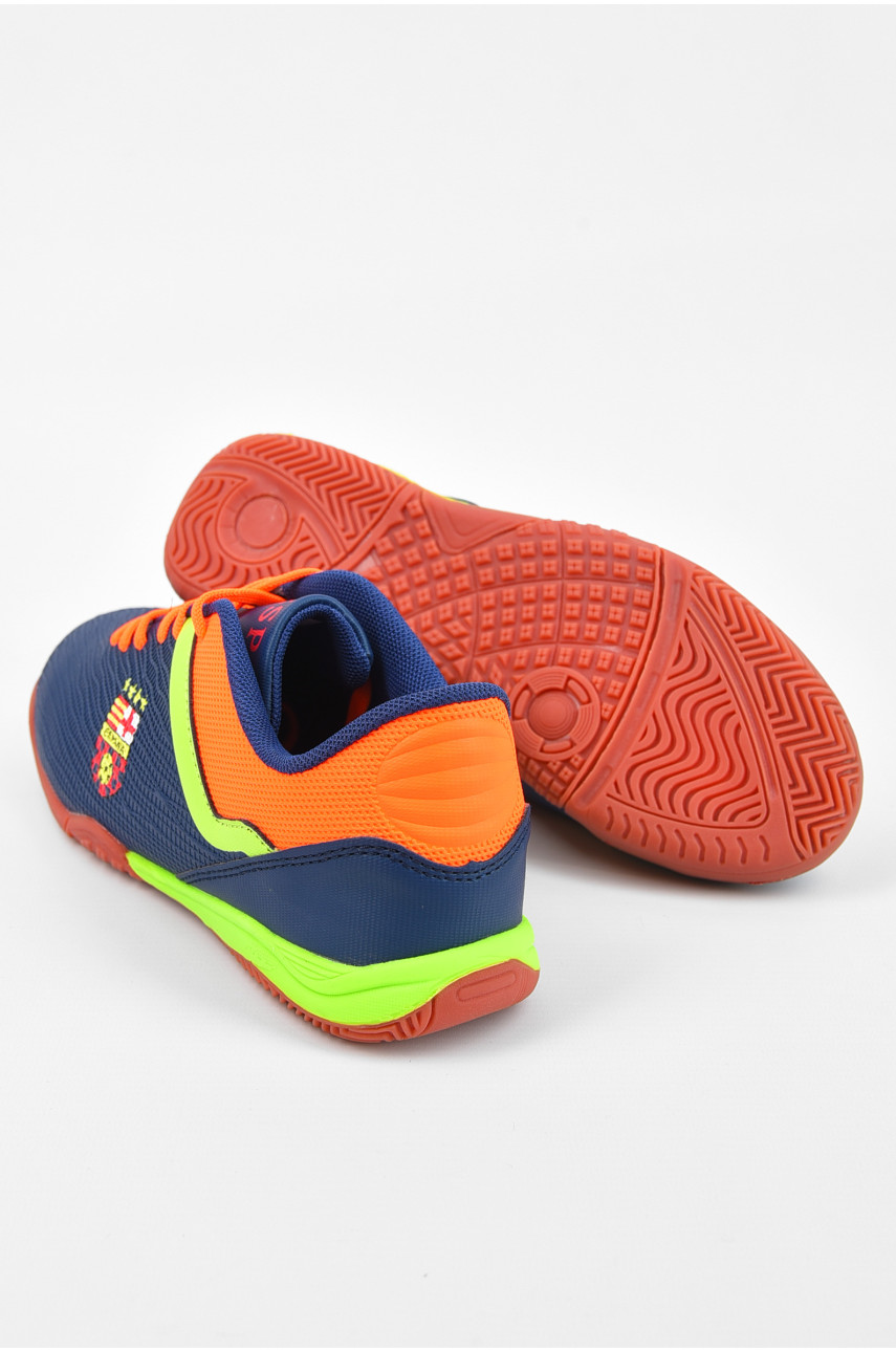 Бутсы подростковые для мальчика темно-синего цвета B1925-10Z 195820 Бутсы подростковые для мальчика темно-синего цвета B1925-10Z 195820