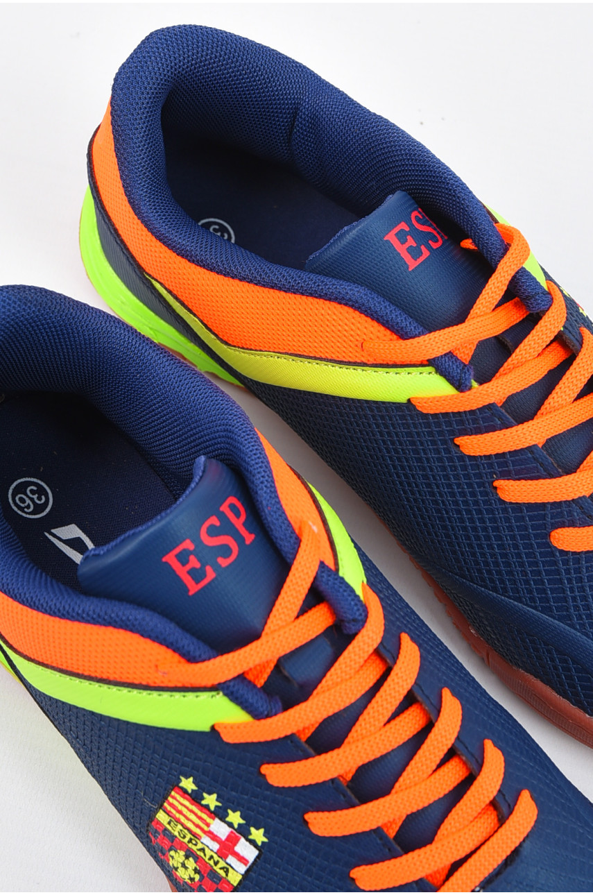 Бутсы подростковые для мальчика темно-синего цвета B1925-10Z 195820 Бутсы подростковые для мальчика темно-синего цвета B1925-10Z 195820