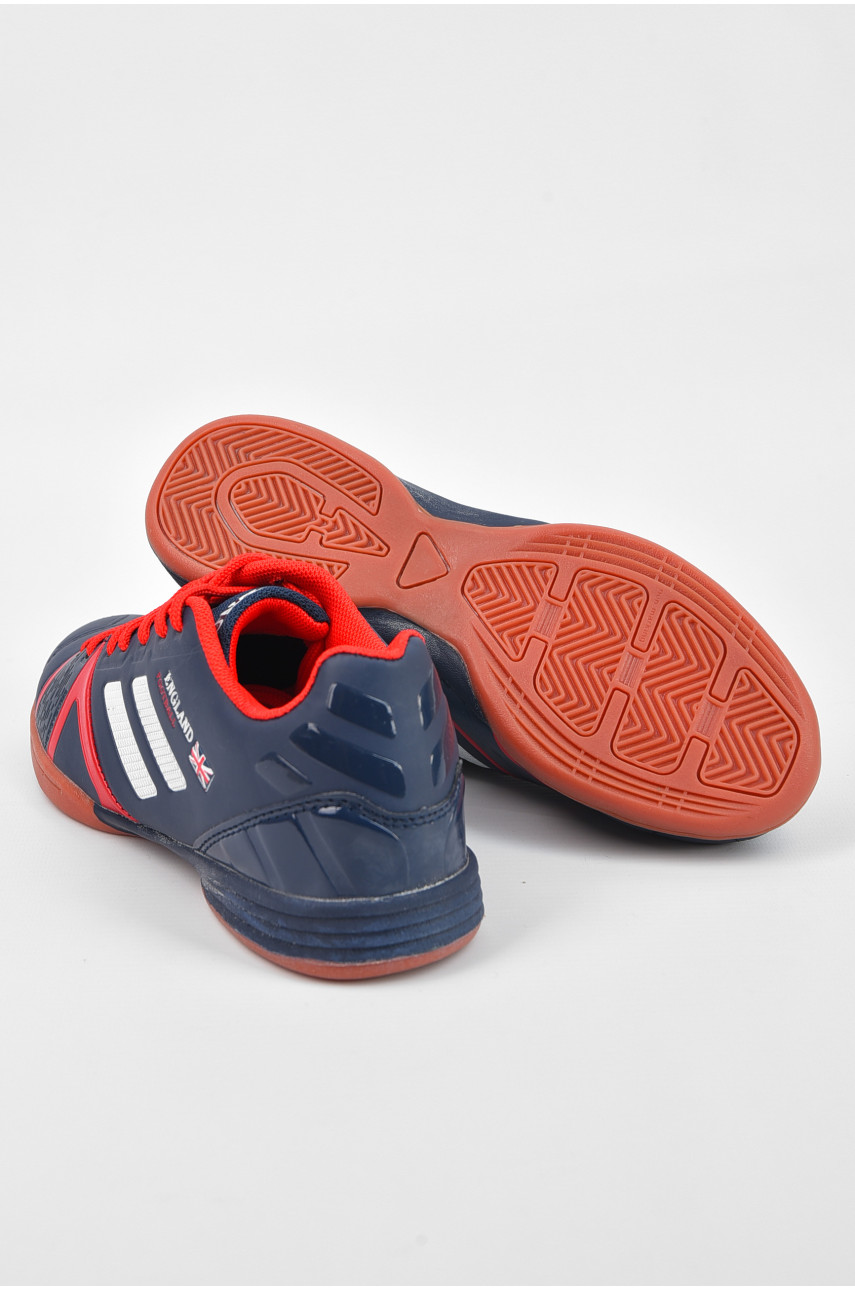 Бутсы подростковые для мальчика темно-синего цвета B8012-7Z 195827 Бутсы подростковые для мальчика темно-синего цвета B8012-7Z 195827