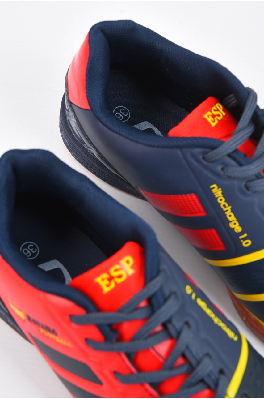 Бутсы подростковые для мальчика темно-синего цвета B8012-5Z 195828 Бутсы подростковые для мальчика темно-синего цвета B8012-5Z 195828