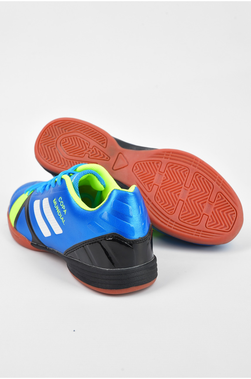 Бутсы подростковые для мальчика синего цвета B3343-2 195829