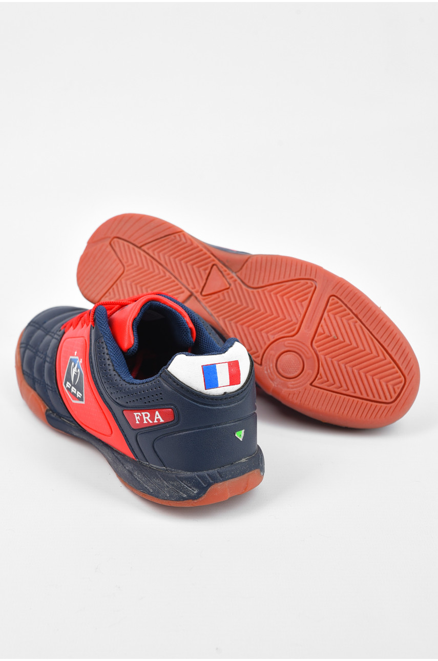 Бутсы подростковые для мальчика темно-синего цвета B2812-3Z 195830 Бутсы подростковые для мальчика темно-синего цвета B2812-3Z 195830