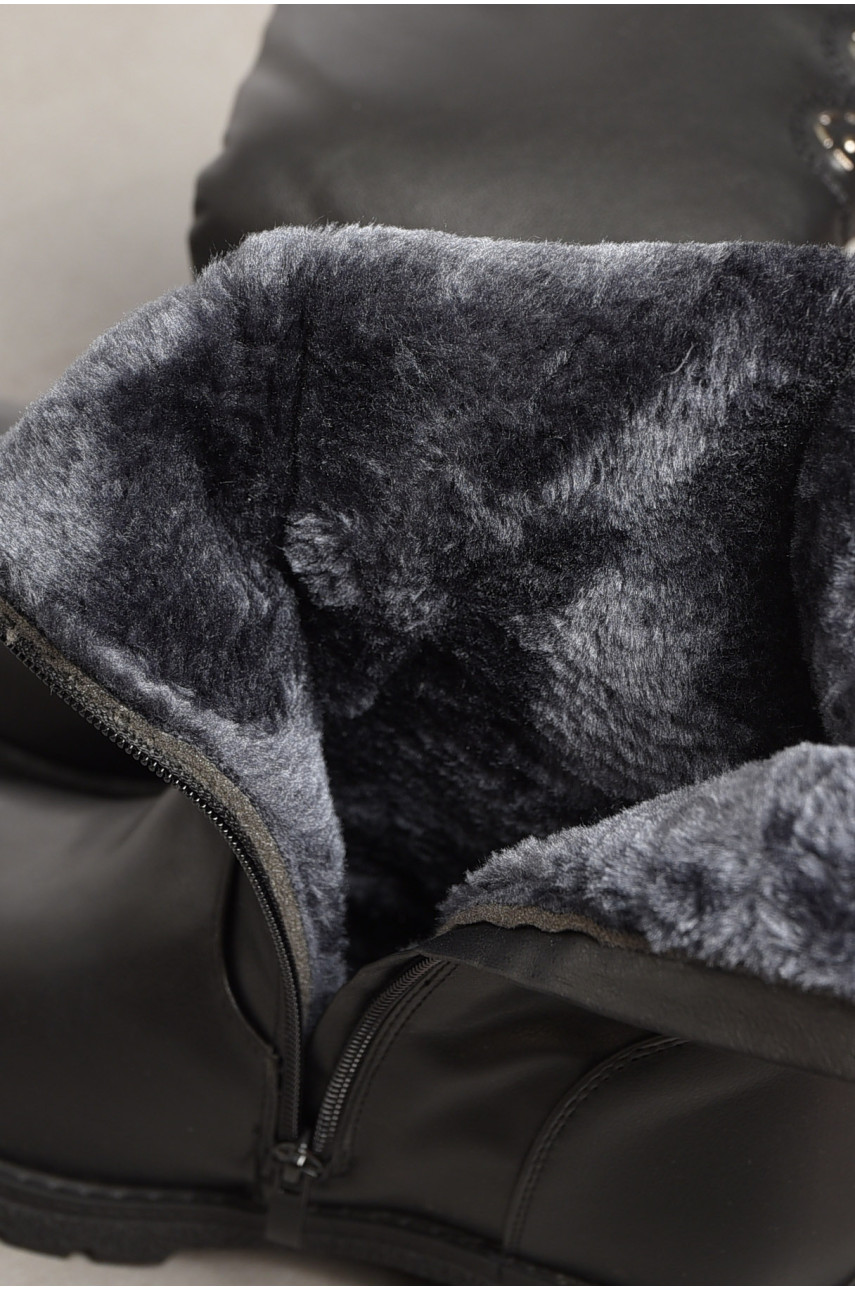 Сапоги женские зимние на молнии черного цвета 209-1 195863 Сапоги женские зимние на молнии черного цвета 209-1 195863