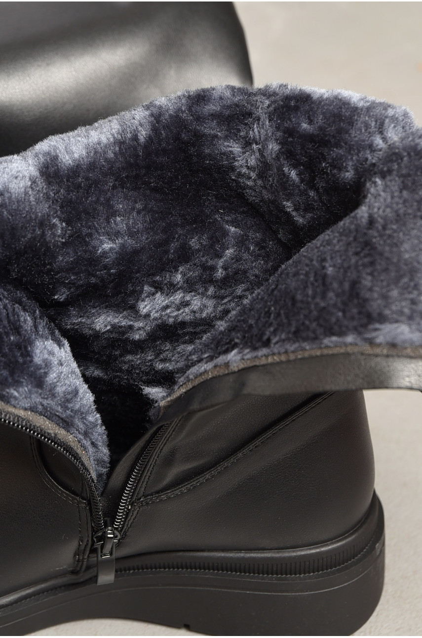 Сапоги женские зимние на молнии черного цвета 212-1 195868 Сапоги женские зимние на молнии черного цвета 212-1 195868