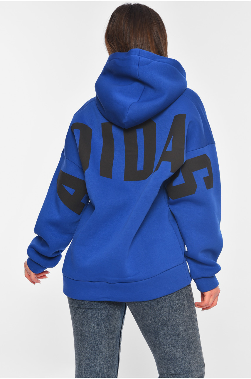 Худі жіноче на флісі синього кольору 4116 195872