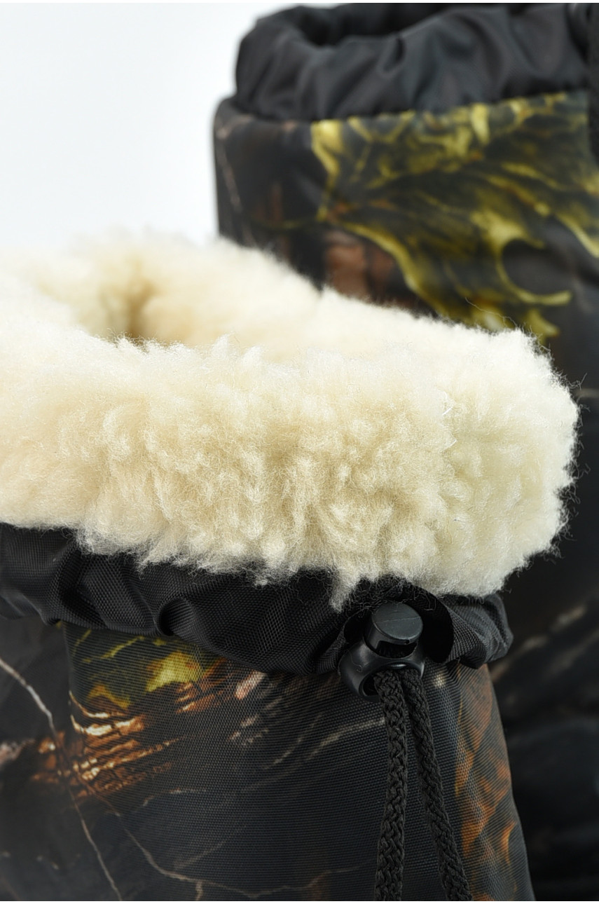 Дутики мужские пена на овчине черного цвета БМ-12 195905