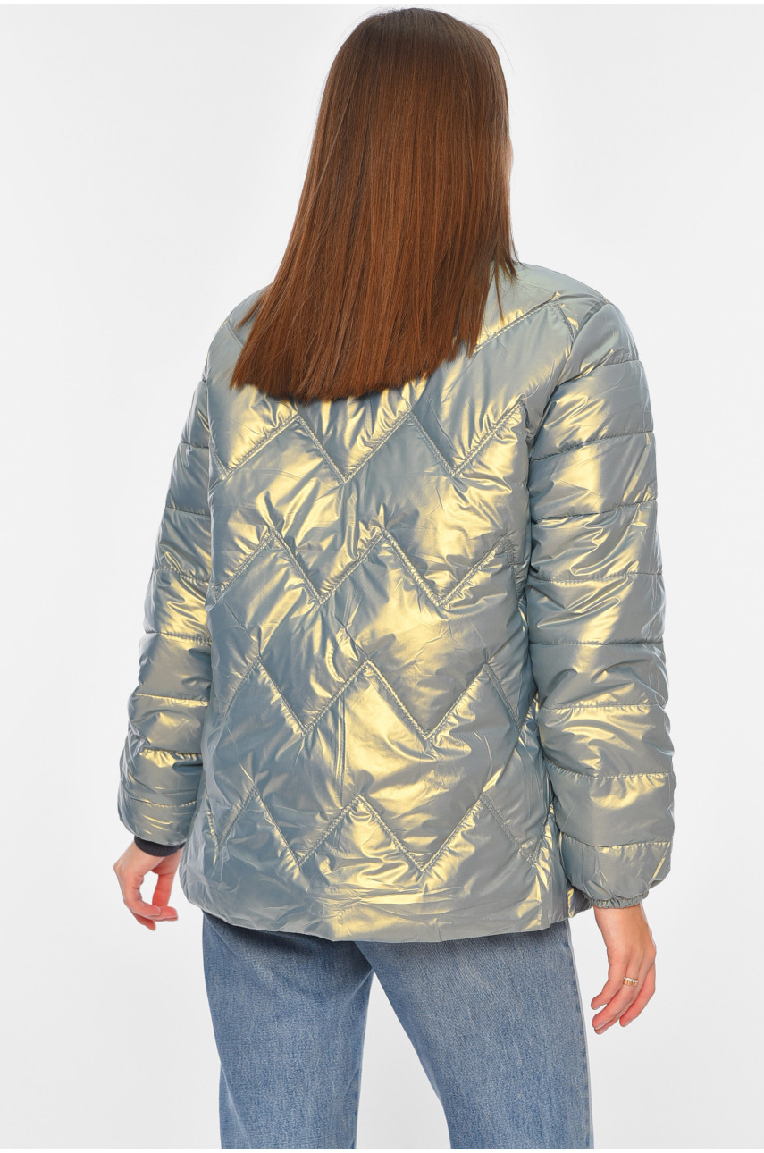 Куртка жіноча демісезонна м'ятного кольору 226 196000