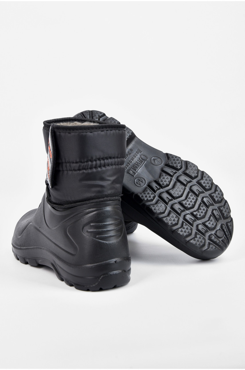 Дутики мужские пена на  меху черного цвета СМ-322 196012