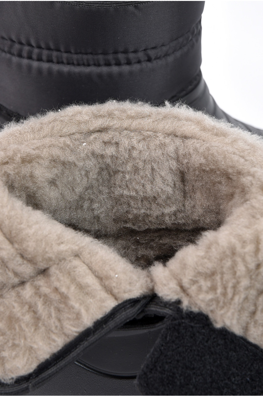 Дутики мужские пена на  меху черного цвета СМ-322 196012