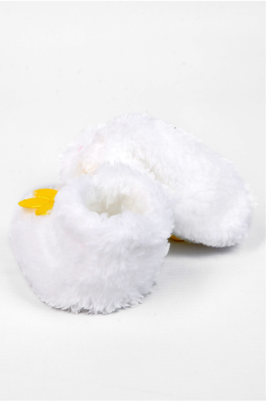 Пінетки дитячі для дівчинки білого кольору 51122-5 196015