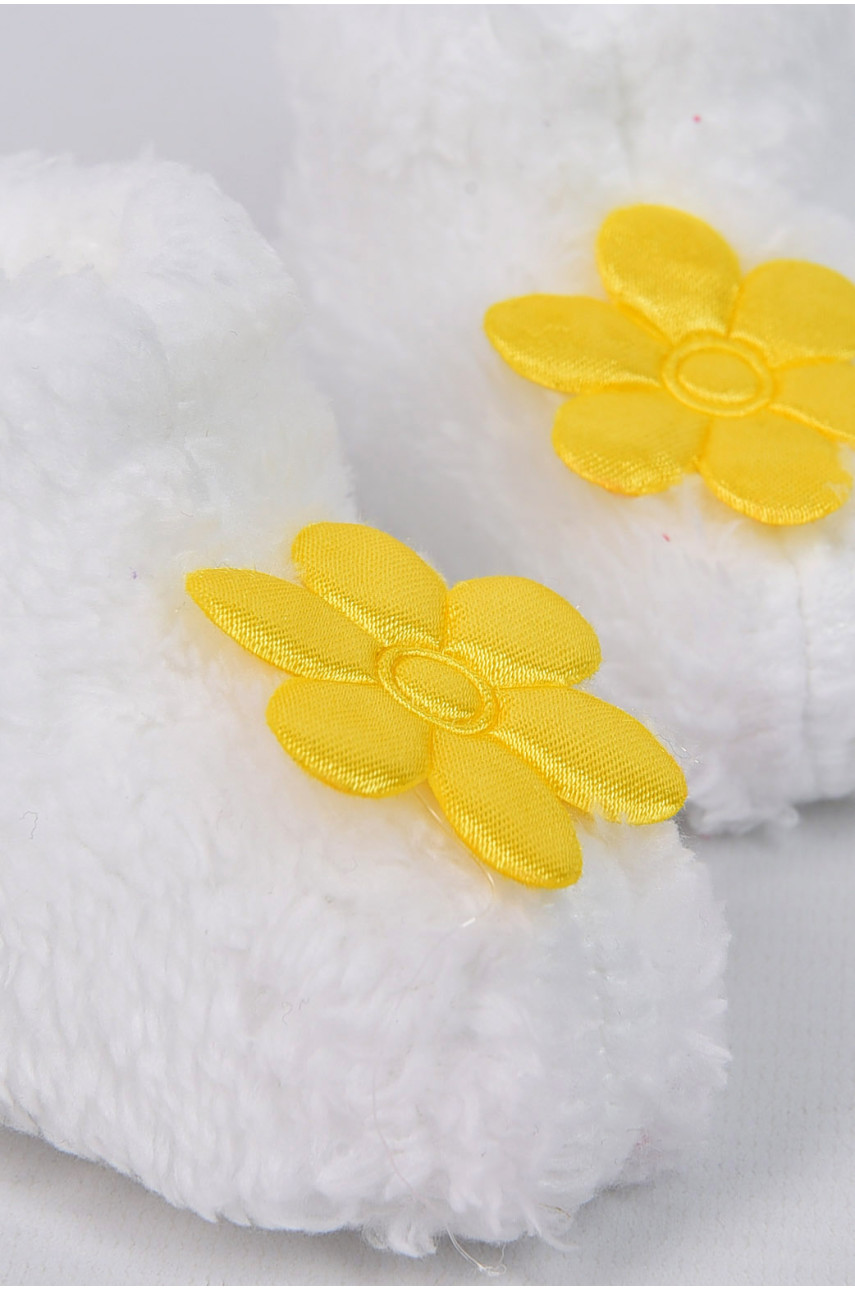 Пінетки дитячі для дівчинки білого кольору 51122-5 196015