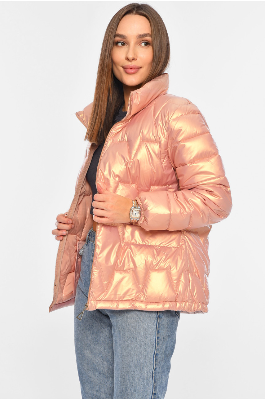 Куртка жіноча демісезонна пудрового кольору 06952 196017
