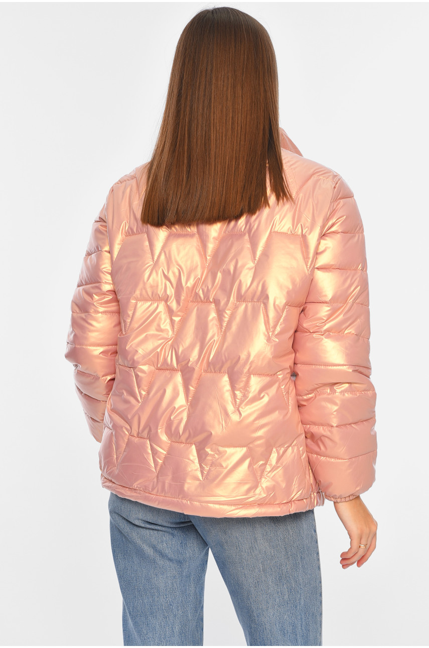 Куртка жіноча демісезонна пудрового кольору 06952 196017