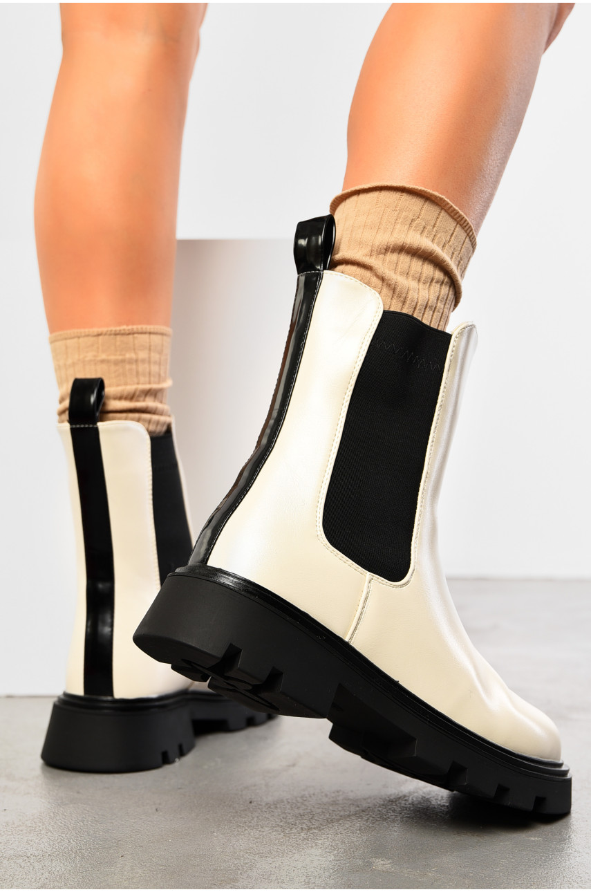 Ботинки женские зимние бежевого цвета 3134-2 196034 Ботинки женские зимние бежевого цвета 3134-2 196034