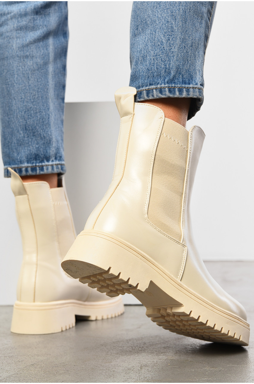 Ботинки женские зимние бежевого цвета 3143-2 196038 Ботинки женские зимние бежевого цвета 3143-2 196038