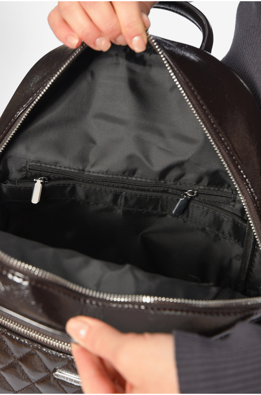 Рюкзак женский из экокожи коричневого цвета 8914 196058 Рюкзак женский из экокожи коричневого цвета 8914 196058