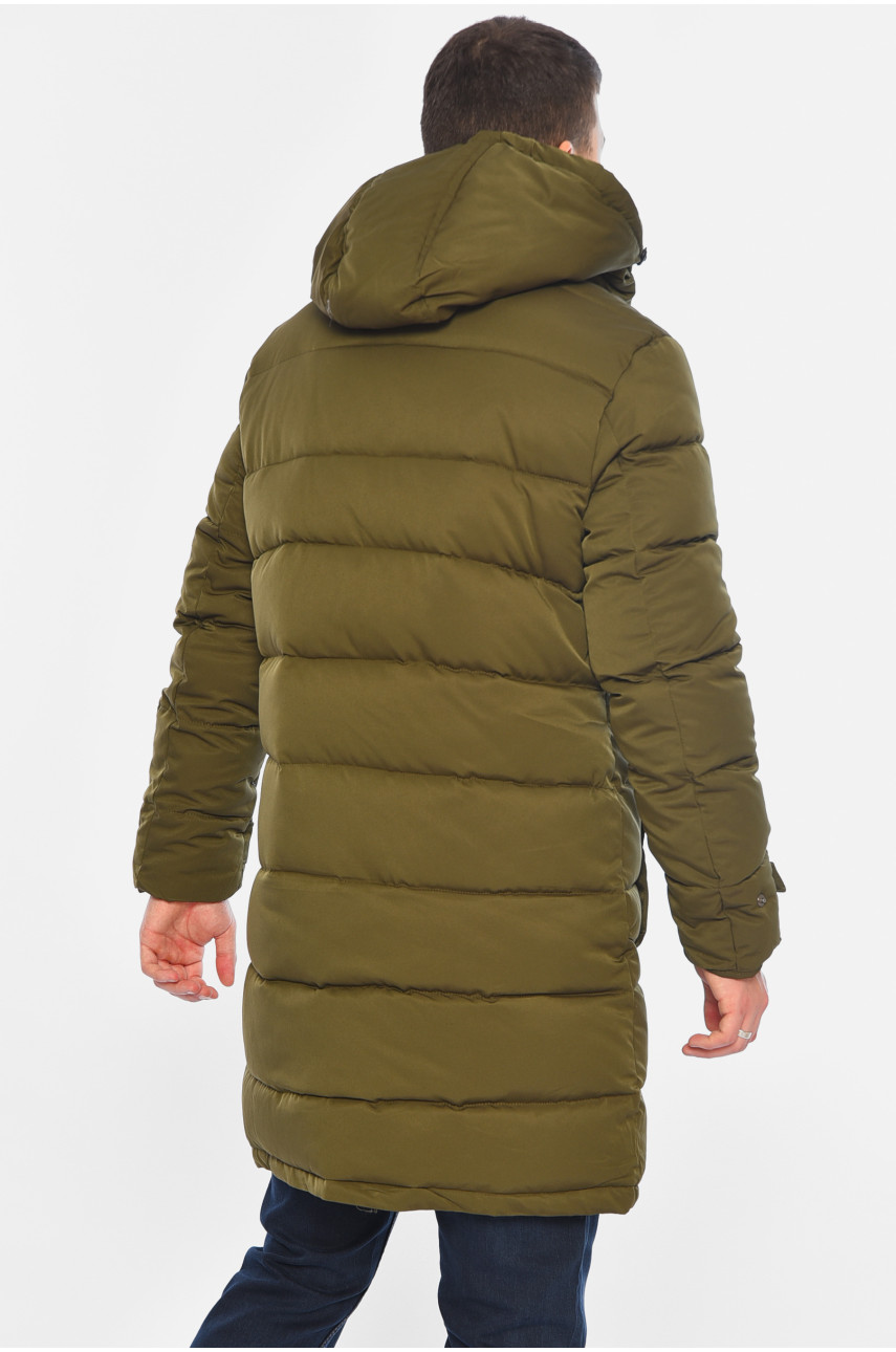 Куртка чоловіча подовжена єврозима кольору хакі 869 196062