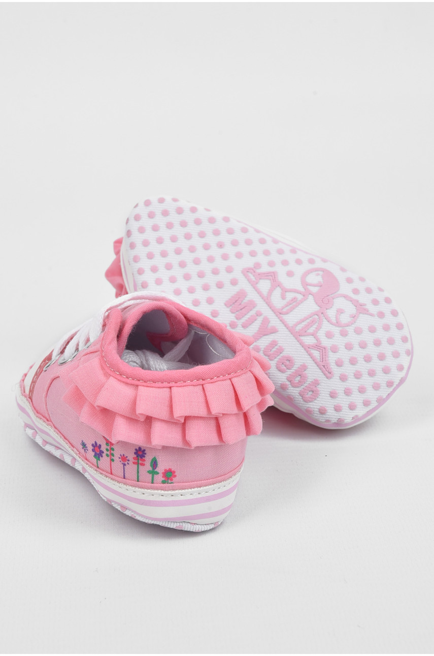 Пінетки дитячі для дівчинки рожевого кольору 196077