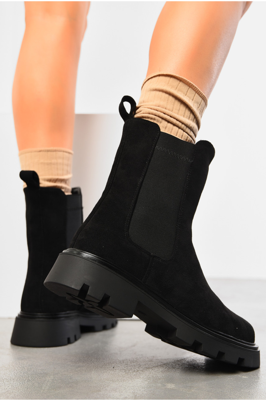 Ботинки женские зимние черного цвета 3134-3 196085 Ботинки женские зимние черного цвета 3134-3 196085