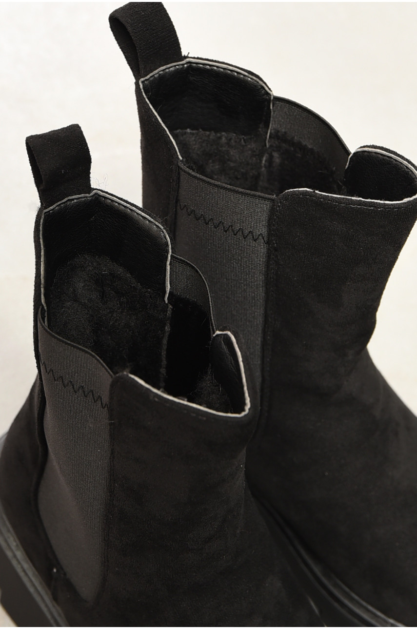 Ботинки женские зимние черного цвета 3134-3 196085 Ботинки женские зимние черного цвета 3134-3 196085