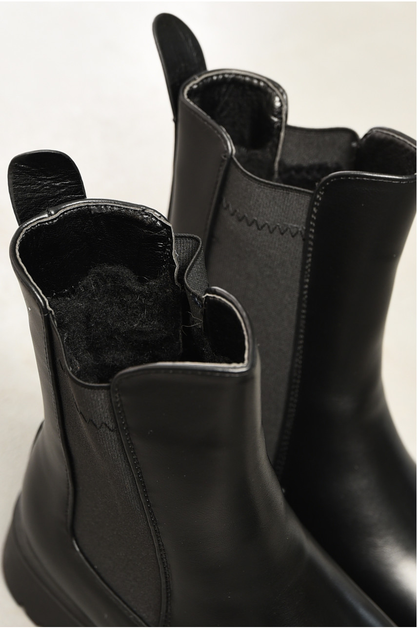 Ботинки женские зимние черного цвета 3143-1 196094