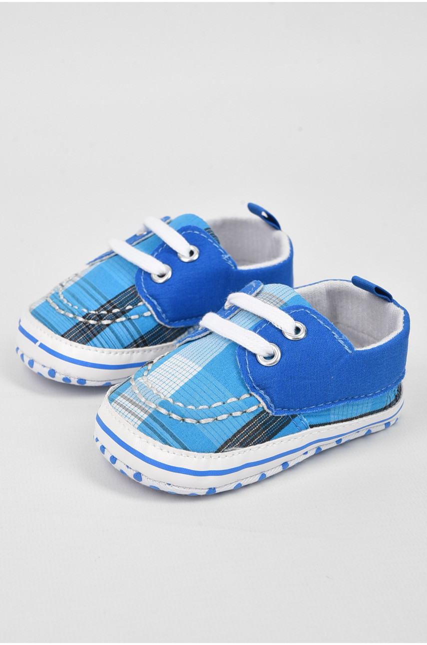 Пінетки дитячі для хлопчика блакитного кольору 196121 Пінетки дитячі для хлопчика блакитного кольору 196121
