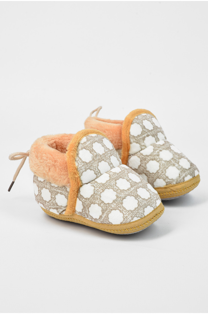 Пінетки дитячі оливкового кольору леопард 196138 Пінетки дитячі оливкового кольору леопард 196138